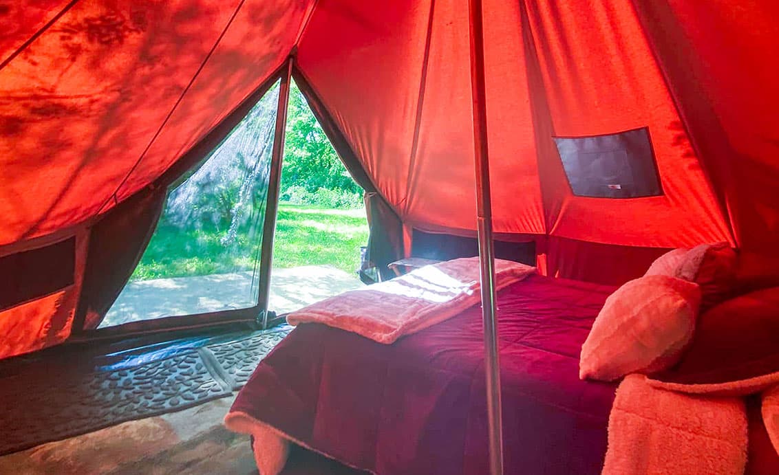 Willow House Glamping Glamorous Camping Tent Rental in Laurel Highlands Pennsylvania